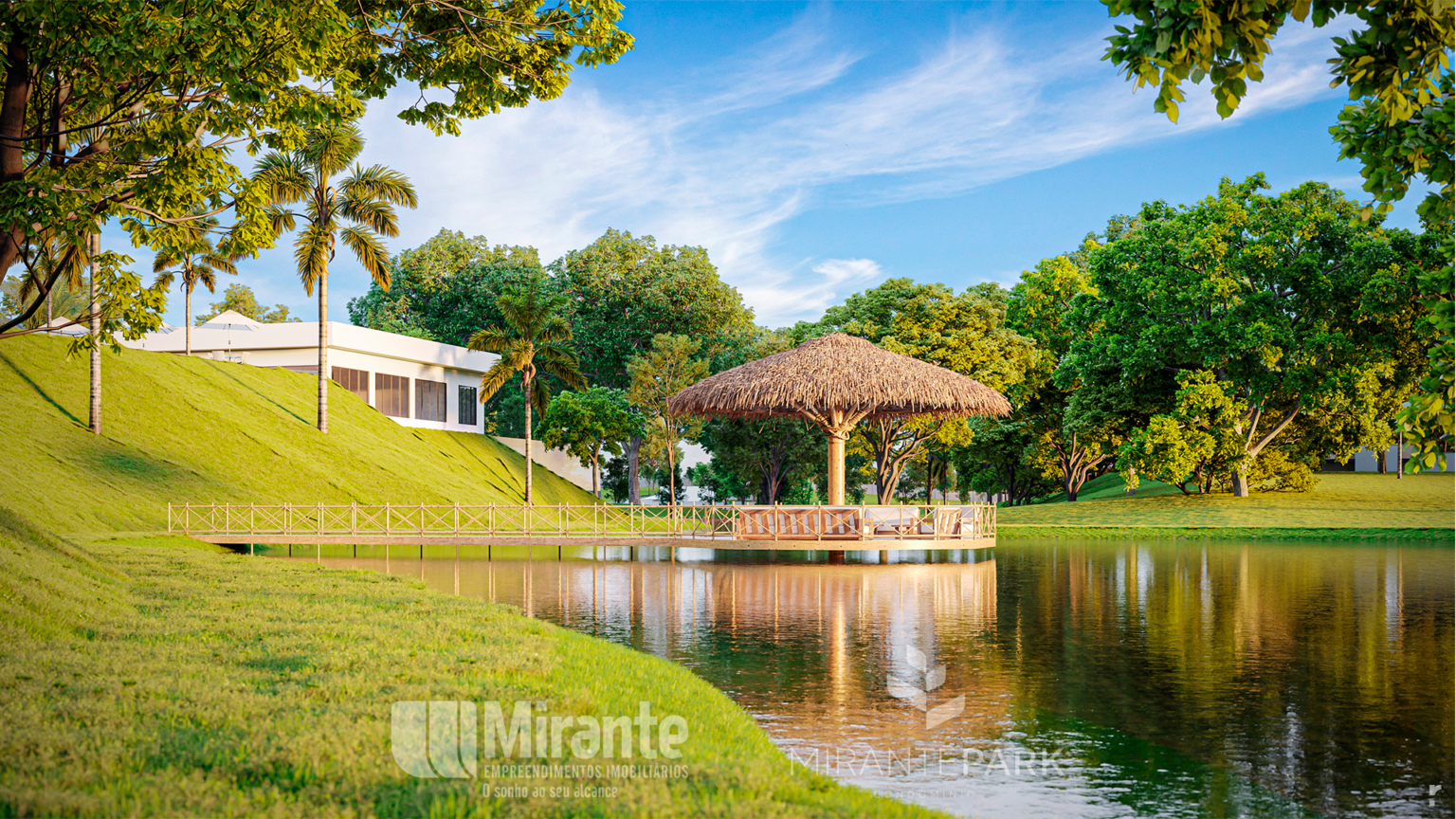 LAGO COM DECK